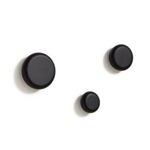kavehome Kave Home Kapstokhaak Nadua Set van 3 stuks - Zwart