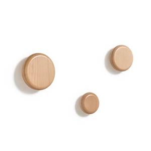 kavehome Kave Home Kapstokhaak Nadue Set van 3 stuks - Naturel