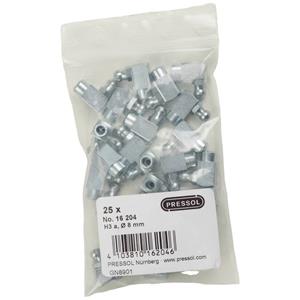 Pressol Kegelschmiernippel H3 A-90°, Ø 8 mm-VZ-E 25St.