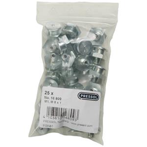 Pressol Flachschmiernippel M1-KØ 16, M 8 x 1-VZ 25St.