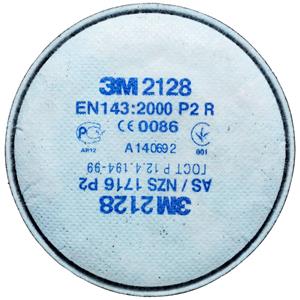 3M 2128 Roetfilter met actieve kool, P2R 20 stuk(s)