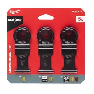 Milwaukee Accessoires OMT Starlock | Hout bladenset | 5-delig - 48906114