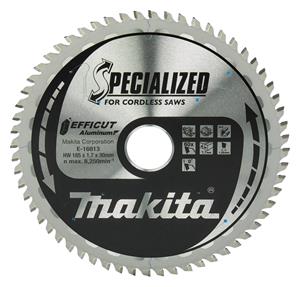 Makita Afkort- en cirkelzaagblad Aluminium Efficut 185x30mm 60T 0g - E-16813