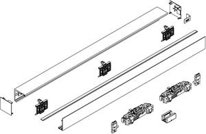 Algemeen Muto L80 schuifsysteem wandbev L=2180mm rvs-look 83630015799