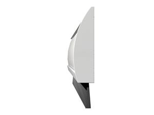 Gezu Door-Line tochtstrip opbouw Deco alu profiel zilver L=950mm