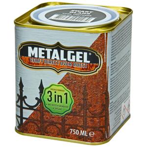Praxis Metalgel metaallak zwart zijdeglans 750ml