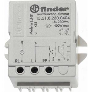 Finder 155182300404 Unterputz Dimmer Grau (transparent)