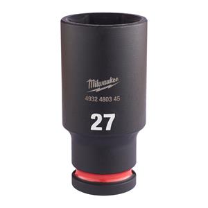 Milwaukee Accessoires SHOCKWAVE Krachtdop 1/2" lang 27 mm | 1 stuk - 4932480345 - 4932480345