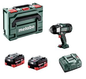 Metabo SSW 18 LTX 1750 BL 18V Li-ion Accu Slagmoersleutel Set (2x 8.0Ah LiHD Accu) In MetaBOX