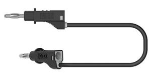 electropjp Electro PJP 2110-CD1-25N Messleitung [Bananenstecker - Bananenstecker] 25cm Schwarz 1St.