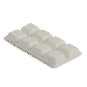 Praxis Stootbuffer 15x15mm wit 8 stuks
