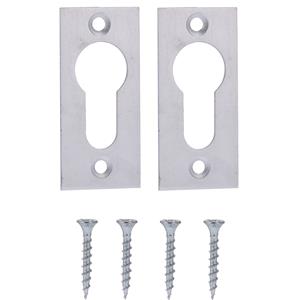 Avenue cilinderplaat recht aluminium 2 stuks