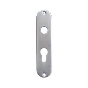 Praxis Langschild euro 72mm ovaal aluminium