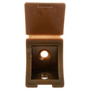 Praxis Hoekpaneelverbinder 25mm kunststof bruin 4 stuks
