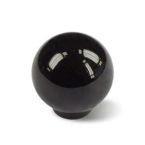 Baseline knop rond op voet zwart 29mm 4st.