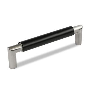 DecoMode greep nikkel-zwart 128mm 2st.