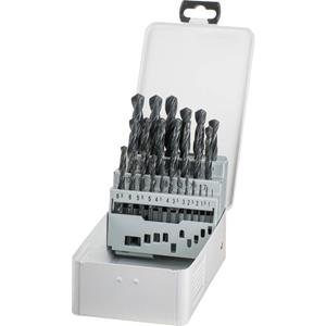 kwb 422544 HSS Metaal-spiraalboorset 25-delig 1 mm, 13 mm DIN 338 Tandkransboorhouder 25 stuk(s)