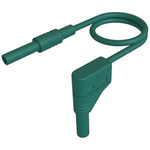 SKS Hirschmann MAL S WG-B 100/2,5 grün Veiligheidsmeetsnoer [4mm-veiligheidsstekker - 4mm-veiligheidsstekker] 100 cm Groen 1 stuk(s)