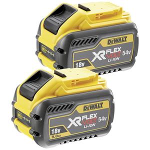 Dewalt DCB547X2-XJ Gereedschapsaccu 54 V 9.0 Ah Li-ion