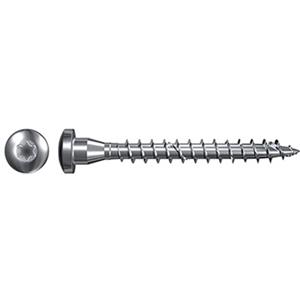 fischer - Verbinderschraube, Pan Head, verzinkt blau, VG, TX 5,0x40
