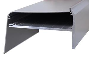 Henderson WP150/T-Wandprofiel 3-sporig rail geanodiseerd, p/meter