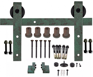 Loftdeur Schuifdeur - Systeem Pakket Green Patina 200cm