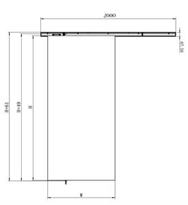 Loftdeur Schuifdeur - Systeem Modern Wit 200cm