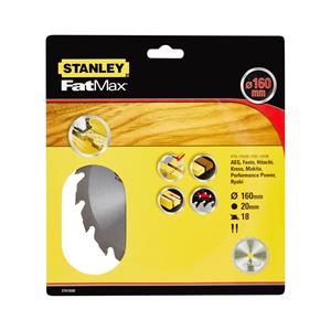 Stanley cirkelzaagblad STA15320-XJ TCT/HM &Oslash;160mm
