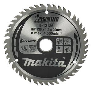 Makita Efficut Zaagblad 136x20x1,5 45T - E-12136