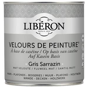 Liberon Libéron muurverf Velours de Peinture Gris Sarrazin fluweel mat 500ml