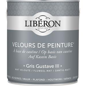 Liberon Libéron muurverf Velours de Peinture Gris Gustave III fluweel mat 2,5L