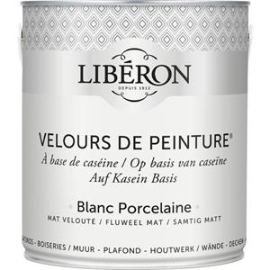 Liberon Libéron muurverf Velours de Peinture Blanc Porcelaine fluweel mat 2,5L