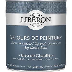 Liberon Libéron muurverf Velours de Peinture Bleu De Chauffe fluweel mat 2,5L