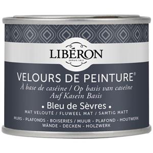Liberon Libéron muurverf Velours de Peinture Bleu De Sèvres fluweel mat 125ml