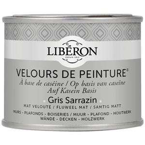 Liberon Libéron muurverf Velours de Peinture Gris Sarrazin fluweel mat 125ml