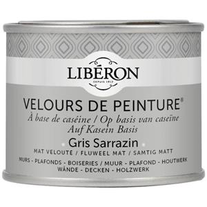 Liberon Libéron muurverf Velours de Peinture Gris Sarrazin fluweel mat 125ml