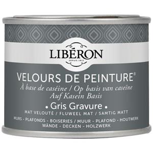 Liberon Libéron muurverf Velours de Peinture Gris Gravure fluweel mat 125ml