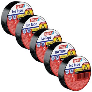 Tesa 56192-00502-23 Isolierband tesa Schwarz (L x B) 10m x 15mm 5St.
