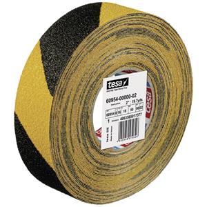 Tesa ANTI-RUTSCH 60954-00000-02 Anti-Rutschband tesa Schwarz/Gelb (L x B) 18m x 50mm 1St.