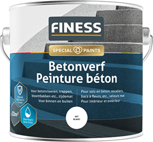 Finess betonverf grijs 0.75 ltr