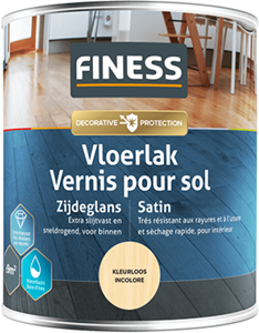 Finess vloerlak zijdeglans white wash 0.75 ltr