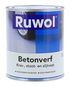 Ruwol Betonverf Oxyderood (RAL 3009) 750 ml