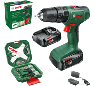 Bosch EasyImpact 18V-40 | Accuklopboorschroevendraaier | 2 x 2.0 Ah accu + snellader + accessoires - 06039D8109