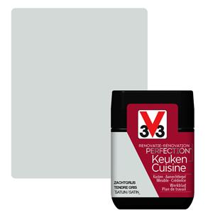 V33 keukenverf Renovatie Perfection zijdeglans zachtgrijs 75ml