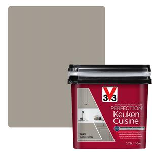 V33 keukenverf Renovatie Perfection taupe zijdeglans 750ml