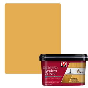 V33 keukenverf Renovatie Perfection mosterd zijdeglans 2L