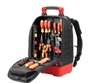 Wiha 45528 Elektriker Werkzeugrucksack bestückt 28teilig (L x B x H) 385 x 260 x 530mm