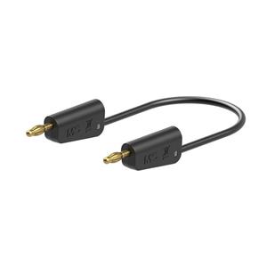 Stäubli LK-4A-S25 Meetsnoer [ - ] 75 cm Zwart 1 stuk(s)