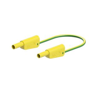 Stäubli SLK-4A-F25 Meetsnoer [ - ] 25 cm Geel, Groen 1 stuk(s)