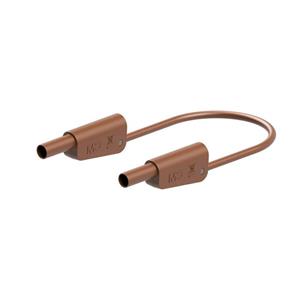Stäubli SLK-4N-S10 Meetsnoer [ - ] 25 cm Bruin 1 stuk(s)